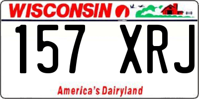 WI license plate 157XRJ