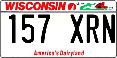 WI license plate 157XRN