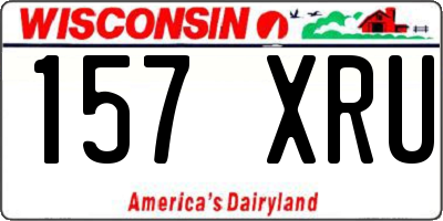 WI license plate 157XRU