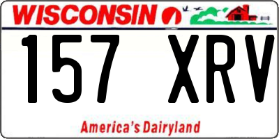 WI license plate 157XRV