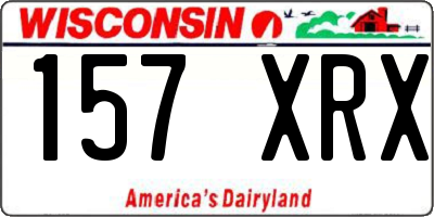 WI license plate 157XRX