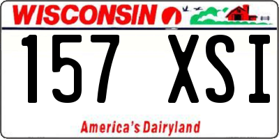 WI license plate 157XSI
