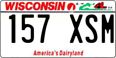 WI license plate 157XSM