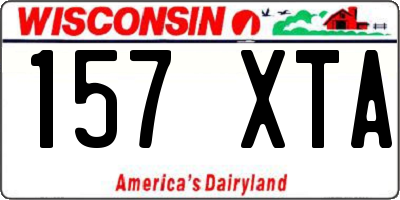 WI license plate 157XTA