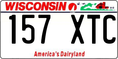 WI license plate 157XTC