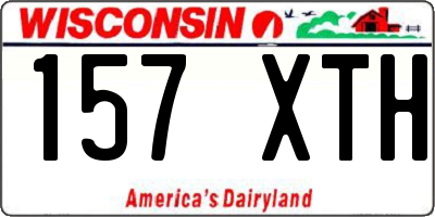 WI license plate 157XTH