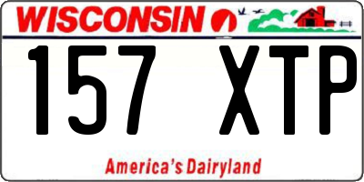 WI license plate 157XTP