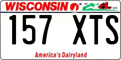 WI license plate 157XTS