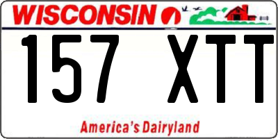 WI license plate 157XTT