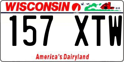 WI license plate 157XTW