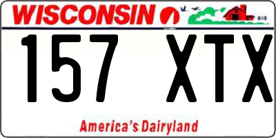 WI license plate 157XTX
