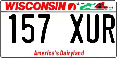 WI license plate 157XUR