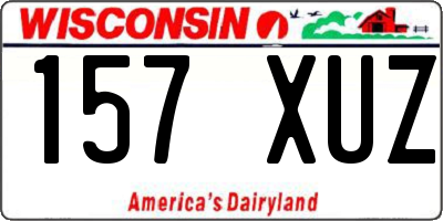 WI license plate 157XUZ