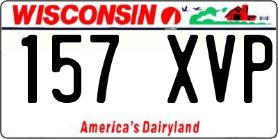 WI license plate 157XVP