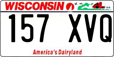 WI license plate 157XVQ