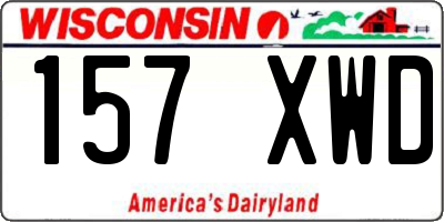 WI license plate 157XWD