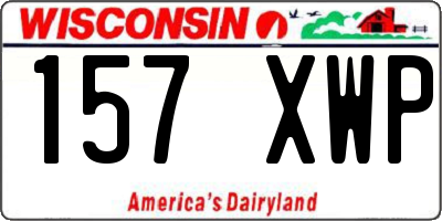 WI license plate 157XWP