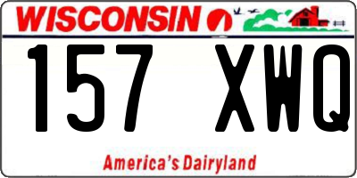 WI license plate 157XWQ