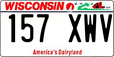 WI license plate 157XWV