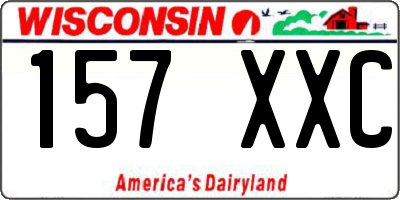WI license plate 157XXC