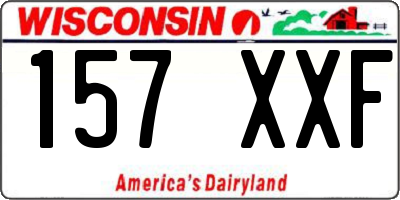 WI license plate 157XXF