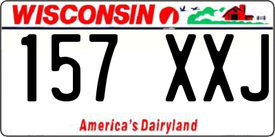 WI license plate 157XXJ