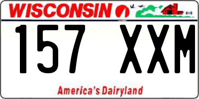 WI license plate 157XXM