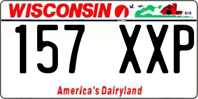 WI license plate 157XXP