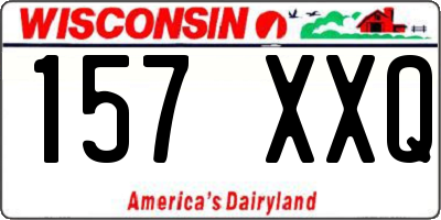 WI license plate 157XXQ