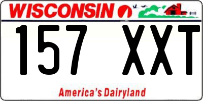 WI license plate 157XXT