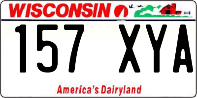 WI license plate 157XYA