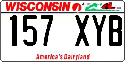 WI license plate 157XYB