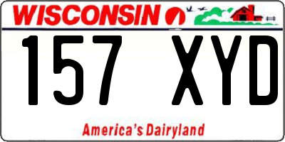 WI license plate 157XYD