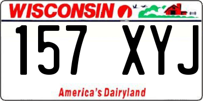 WI license plate 157XYJ