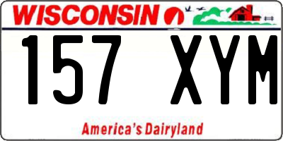 WI license plate 157XYM
