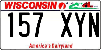 WI license plate 157XYN