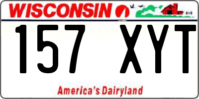 WI license plate 157XYT