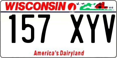 WI license plate 157XYV