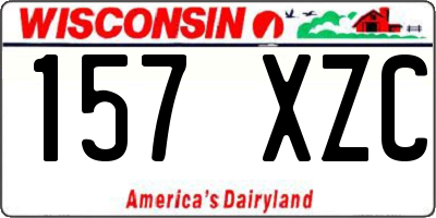 WI license plate 157XZC