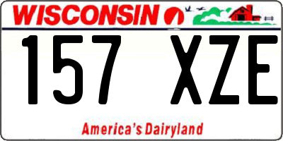 WI license plate 157XZE