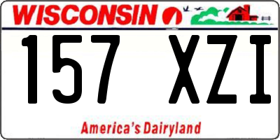 WI license plate 157XZI