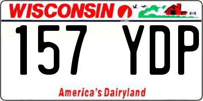 WI license plate 157YDP