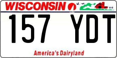 WI license plate 157YDT
