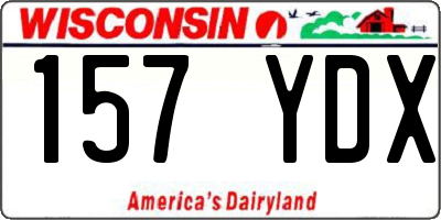 WI license plate 157YDX