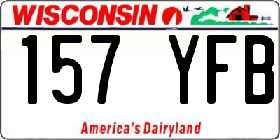 WI license plate 157YFB
