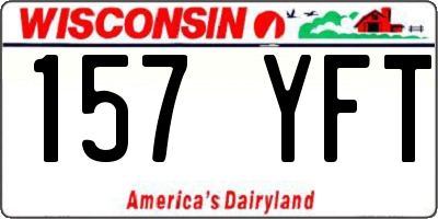 WI license plate 157YFT
