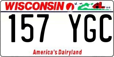 WI license plate 157YGC