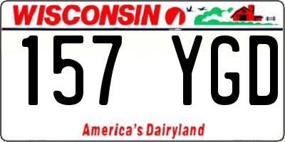 WI license plate 157YGD