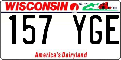 WI license plate 157YGE