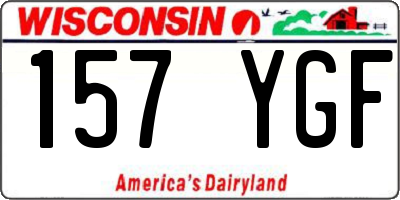 WI license plate 157YGF